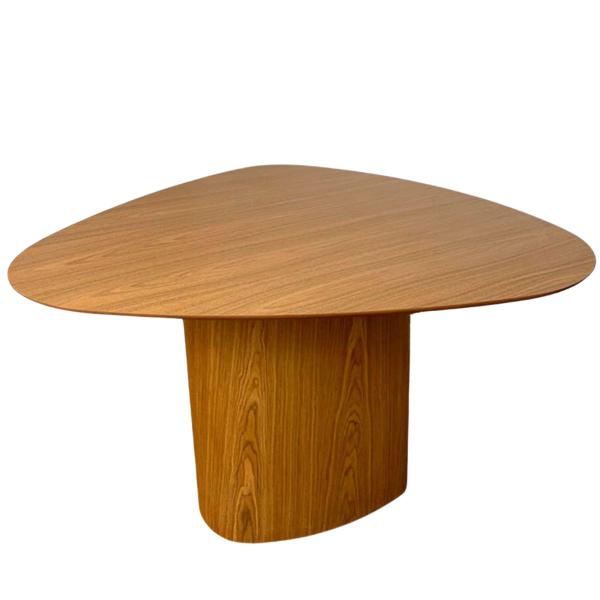 Imagem de Mesa de Jantar Cone orgânica Redonda 120x123 cm Base Freijó Tampo Freijó