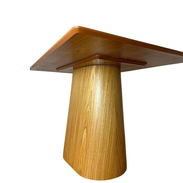 Imagem de Mesa de Jantar Cone Retangular 160x90 cm Base Oval Freijó Tampo Freijó