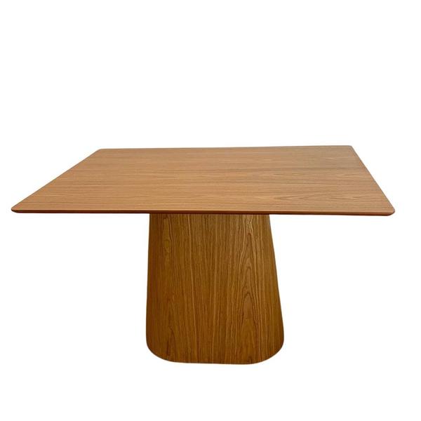 Imagem de Mesa de Jantar Cone Retangular 200x100 cm Base Oval Freijó Tampo Freijó