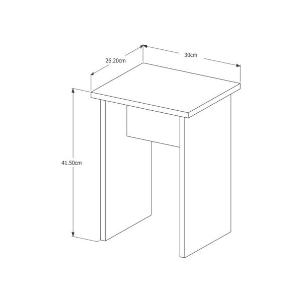 Imagem de Mesa de Jantar Dobravél Moderna  Apartamento Jade 120CM