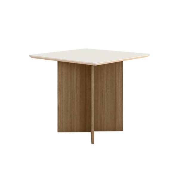 Imagem de Mesa de Jantar Helo 90cm Carvalho/Off White - Poliman