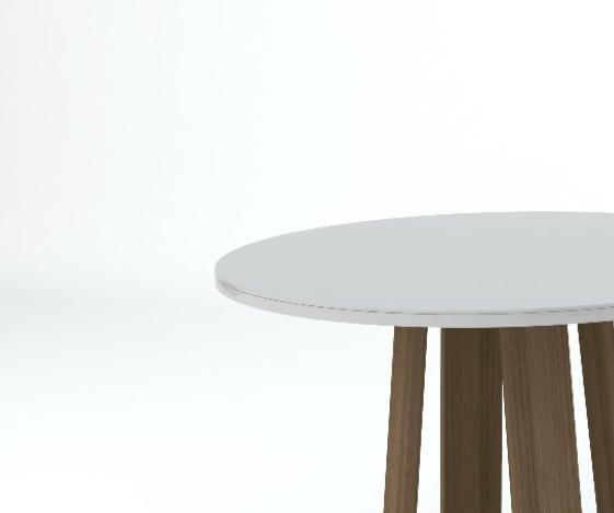 Imagem de Mesa de Jantar Isabela 100X100cm Imbuia/Off White