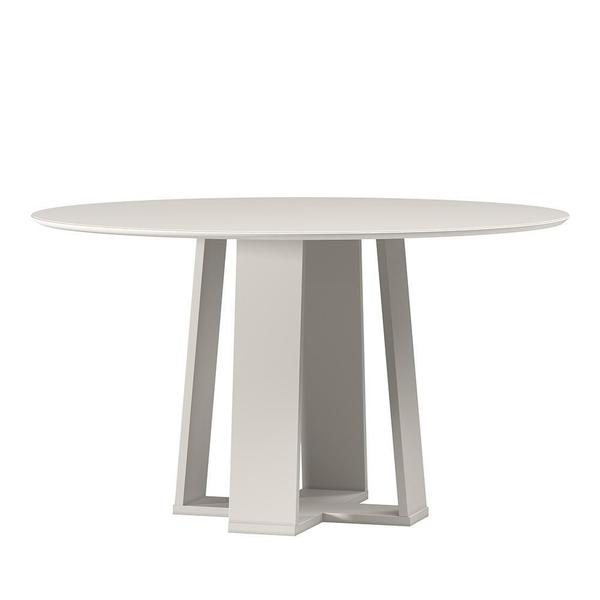 Imagem de Mesa de Jantar Isabela 135x135 Tampo em MDF com Vidro - New Ceval