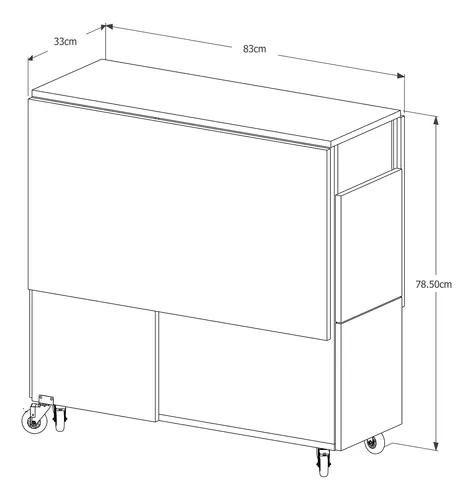 Imagem de Mesa De Jantar Jade Dobravél  Apartamento Lazer 120 Cm -100% MDF -Multifuncional - Nature