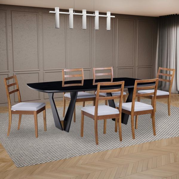 Imagem de Mesa de Jantar Lavanda 170x110cm Herval