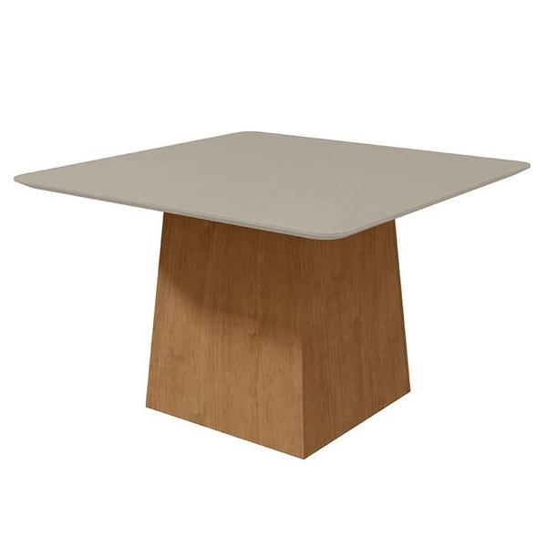 Imagem de Mesa de Jantar Nevada 130 cm Amêndoa Clean Off White  Lopas