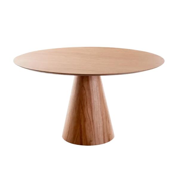 Imagem de Mesa de Jantar Pina 90 cm de Diâmetro Madeira Pinus Mel  - OOCA Móveis