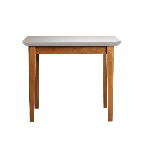 Imagem de Mesa de Jantar Quadrada 4 Lugares 95cm Tampo MDF e Vidro Tangará CabeCasa MadeiraMadeira