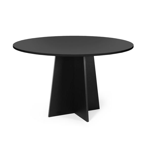 Imagem de Mesa de Jantar Redonda 4 Lugares 90cm Isabela Preto - Straub Web