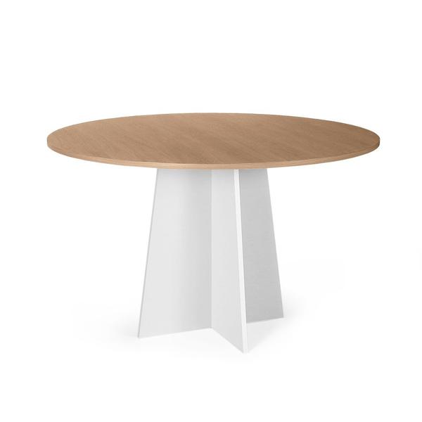 Imagem de Mesa de Jantar Redonda 6 Lugares 120cm Isabela Jade/Branco - Straub Web