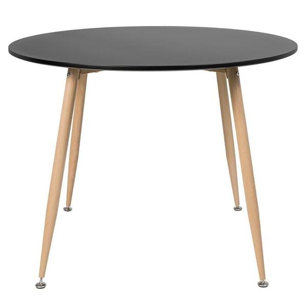 Imagem de Mesa De Jantar Redonda Clarice 100cm Preto Preto