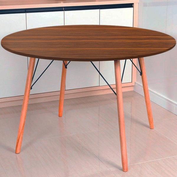 Imagem de Mesa de Jantar Redonda Eames Eiffel 100 cm - Pau Ferro