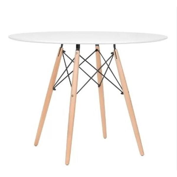 Imagem de Mesa De Jantar Redonda Eames Eiffel 70cm Branca