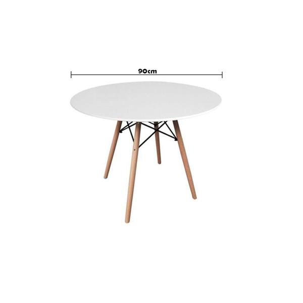 Imagem de Mesa De Jantar Redonda Eames Eiffel 90cm Branca