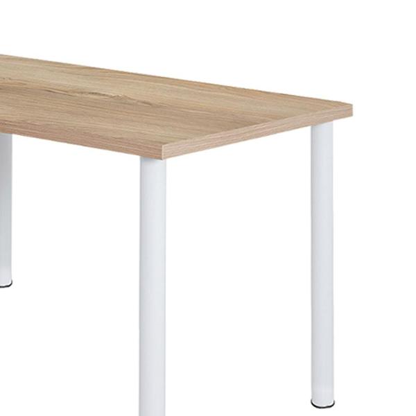 Imagem de Mesa De Jantar Retangular 4 Lugares 110 cm Branco Carvalho Pop Ciplafe