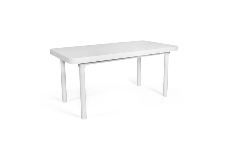 Imagem de Mesa de Jantar Retangular 4 Lugares de Madeira 110x80 França Branco - Straub Web