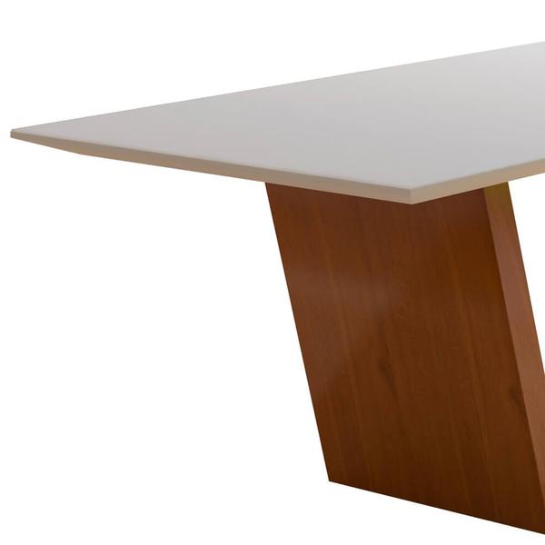 Imagem de Mesa de Jantar Retangular Barcelona Nozes Off White 180cm