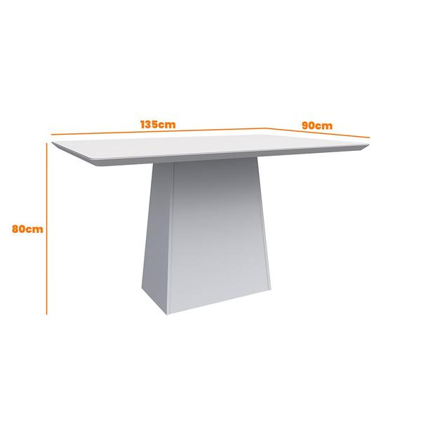 Imagem de Mesa de Jantar Retangular Bella 135 cm Imbuia - D'Rossi