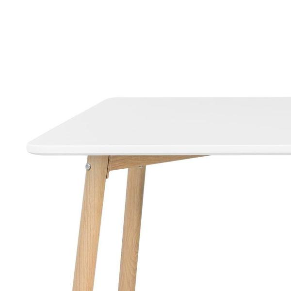 Imagem de Mesa De Jantar Retangular Clarice 80 X 120cm Branco Branco