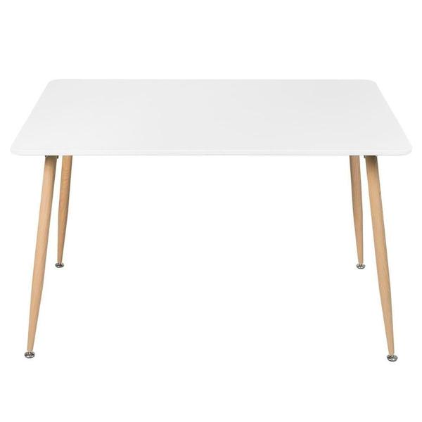 Imagem de Mesa De Jantar Retangular Clarice 80 X 120cm Branco Branco