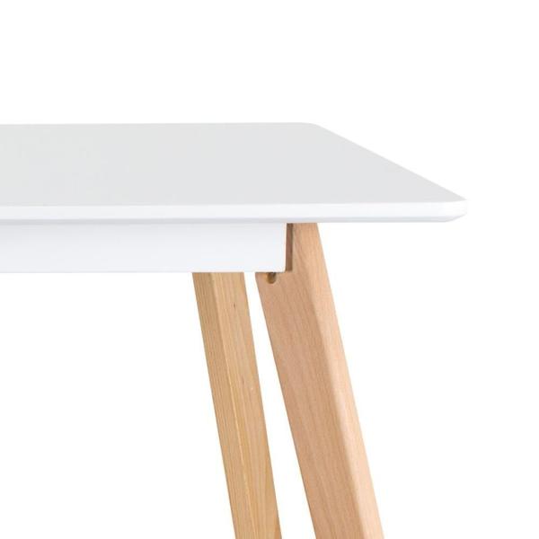 Imagem de Mesa De Jantar Retangular Leda 80 X 140 Cm Branco Branco