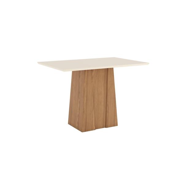 Imagem de Mesa de Jantar Retangular Orus 120 cm - Nature/Off White