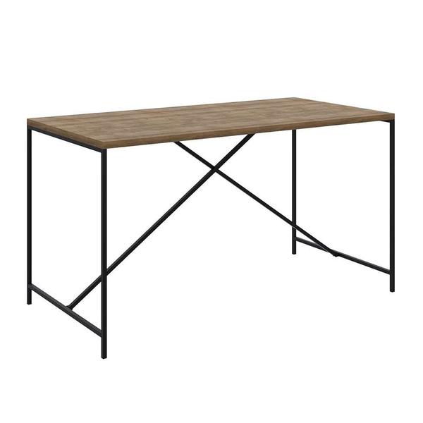 Imagem de Mesa de Jantar Retangular Steel Quadra Vermont e Preta 69 cm