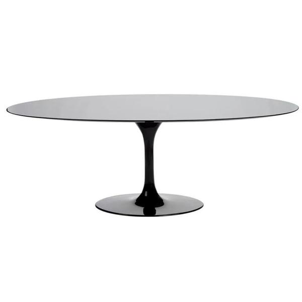 Imagem de Mesa de Jantar Saarinen Oval 160x90 cm Laqueada Preto