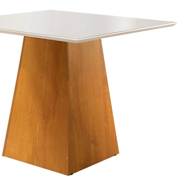 Imagem de Mesa de Jantar Tampo Vidro Slim Plus 1,0x1,0M Arezo Espresso Móveis