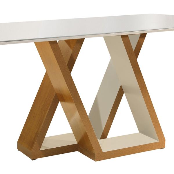 Imagem de Mesa de Jantar Tampo Vidro Slim Plus 170x90cm Laguna Espresso Móveis