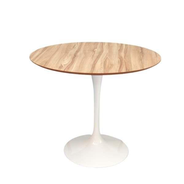 Imagem de Mesa de Jantar Tulipa Saarinen Redonda 70 cm Tampo Nogueira