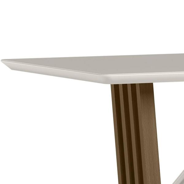 Imagem de Mesa de Jantar Veneza 120x80 Tampo em MDF com Vidro - New Ceval