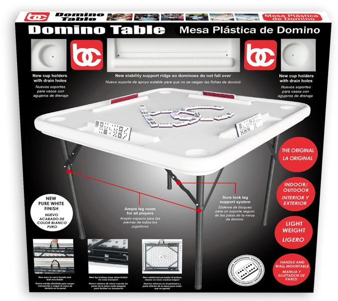 Imagem de Mesa de jogo Benecasa Blow Mold Domino com porta-copos