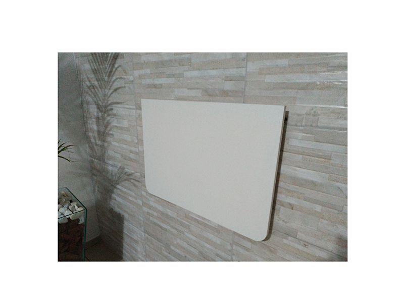 Imagem de Mesa De Parede Dobrável-60c X 41l Branco Prateleiras P/COZINHA,BARES ,RESTAURANTES ,APARTAMENTOS