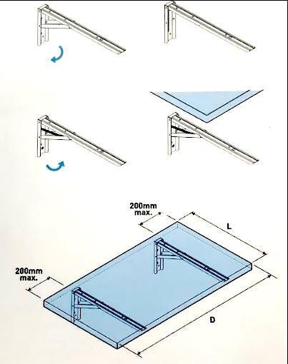 Imagem de Mesa De Parede Dobravel Supensa Com Suporte 90x45