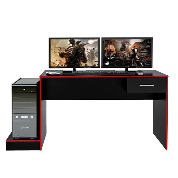 Imagem de Mesa de pc Gamer Artely black Red