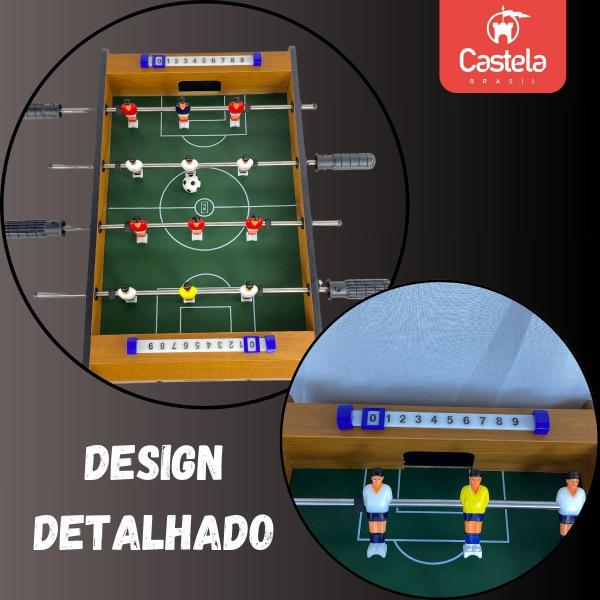 Imagem de Mesa De Pebolim Futebol Contador de Pontos CBS0061 Castela 