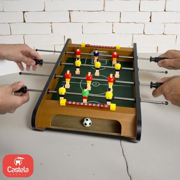 Imagem de Mesa De Pebolim Média Futebol Contador de Pontos - Castela