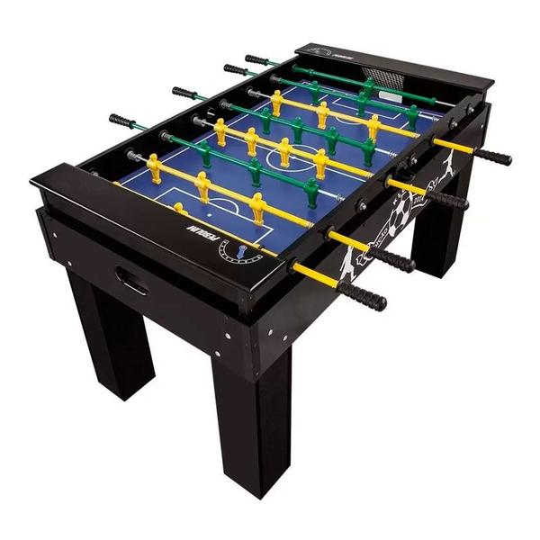 MESA DE PEBOLIM TOTÓ ELITE Embutido, Bonecos de Alumínio COR PRETA 1080 KLOPF Imagem de MESA DE PEBOLIM TOTÓ ELITE Embutido, Bonecos de Alumínio COR PRETA 1080 KLOPF