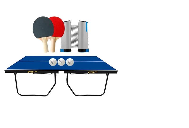 Imagem de MESA DE PING PONG MDF 25mm Klopf 1090 + KIT Completo Ping pong + Rede retrátil