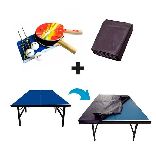 MESA DE PING PONG MDP 15mm 1001 KLOPF KIT Suporte, Rede