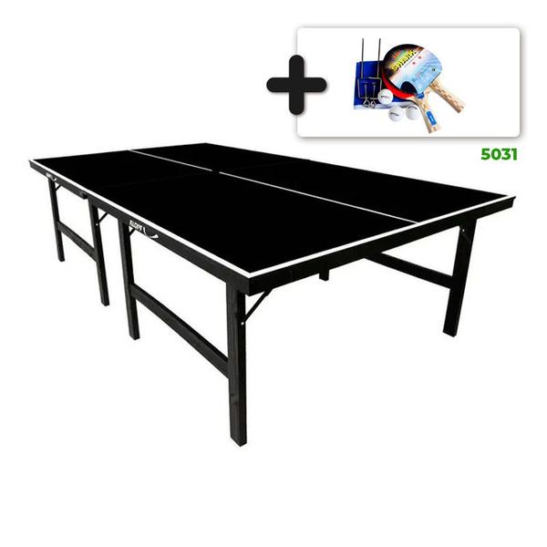 Imagem de MESA DE PING PONG MDP 15mm COR PRETA 1010 KLOPF + KIT COMPLETO 5031 KLOPF