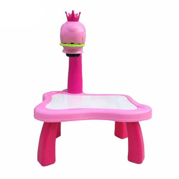 Imagem de Mesa de Pintura de Desenho de Projetor de Led Infantil (Rosa)