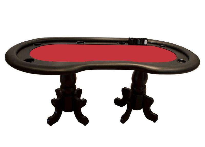 Imagem de Mesa De Poker Linha Torres com Borda Estofada e Porta Copos - 2,0x1,0m