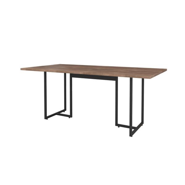 Imagem de Mesa de Reunião Industrial 180x90cm Prime PR-23 6 Lugares Espresso Móveis