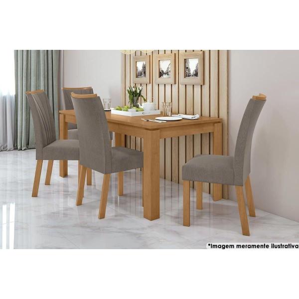 Imagem de Mesa de Sala Jantar Athenas c/Tampo Madeirado 180x90cm Frassino - Lopas