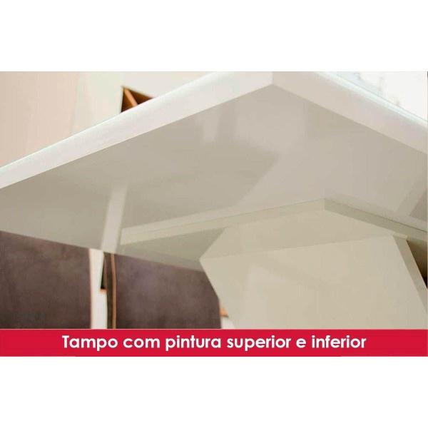 Imagem de Mesa de Sala Jantar de Jantar Orus c/ Tampo Madeirado 120x80cm Nature/Off White - Henn