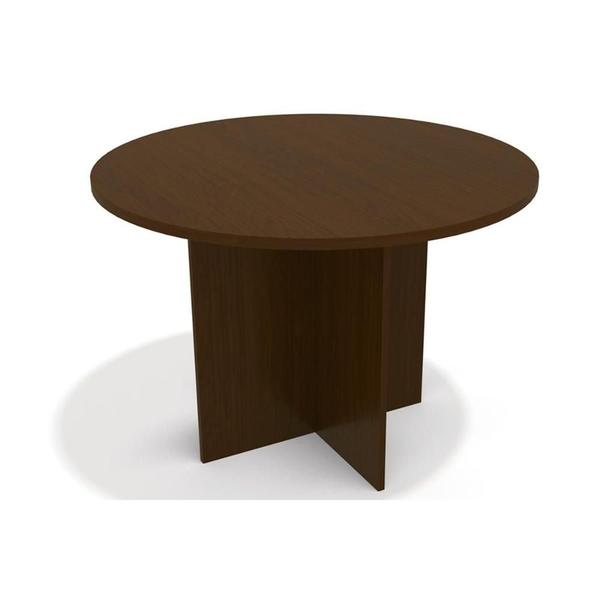 Imagem de Mesa de Sala Jantar Nirá ME01+ Tampo Madeirado 108x108cm Walnut Fosco - Kappesberg