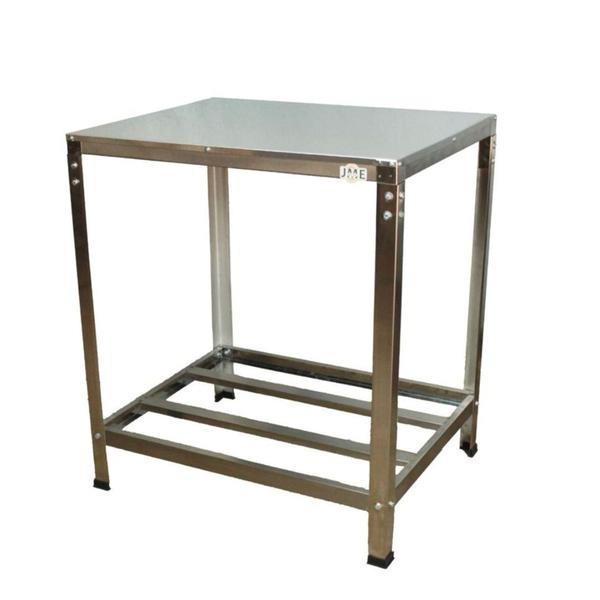 Mesa De Serviço 800x600 Inox Confeitaria Açougue Padaria - JME METAL Imagem de Mesa De Serviço 800x600 Inox Confeitaria Açougue Padaria