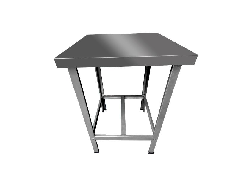 Imagem de Mesa De Serviço Confeitaria Açougue Padaria 55x55 Slim Tampo Inox